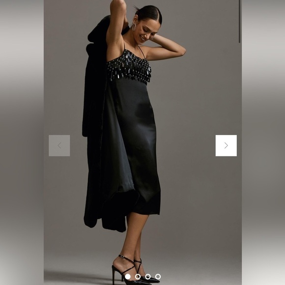 RHODE Gabriella Tassel Midi Dress - Picture 2 of 9